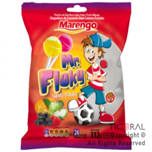 GOLO CHUPETIN MR FLOKY FRUTAL X 24 UNIDADES 312 GR x 1